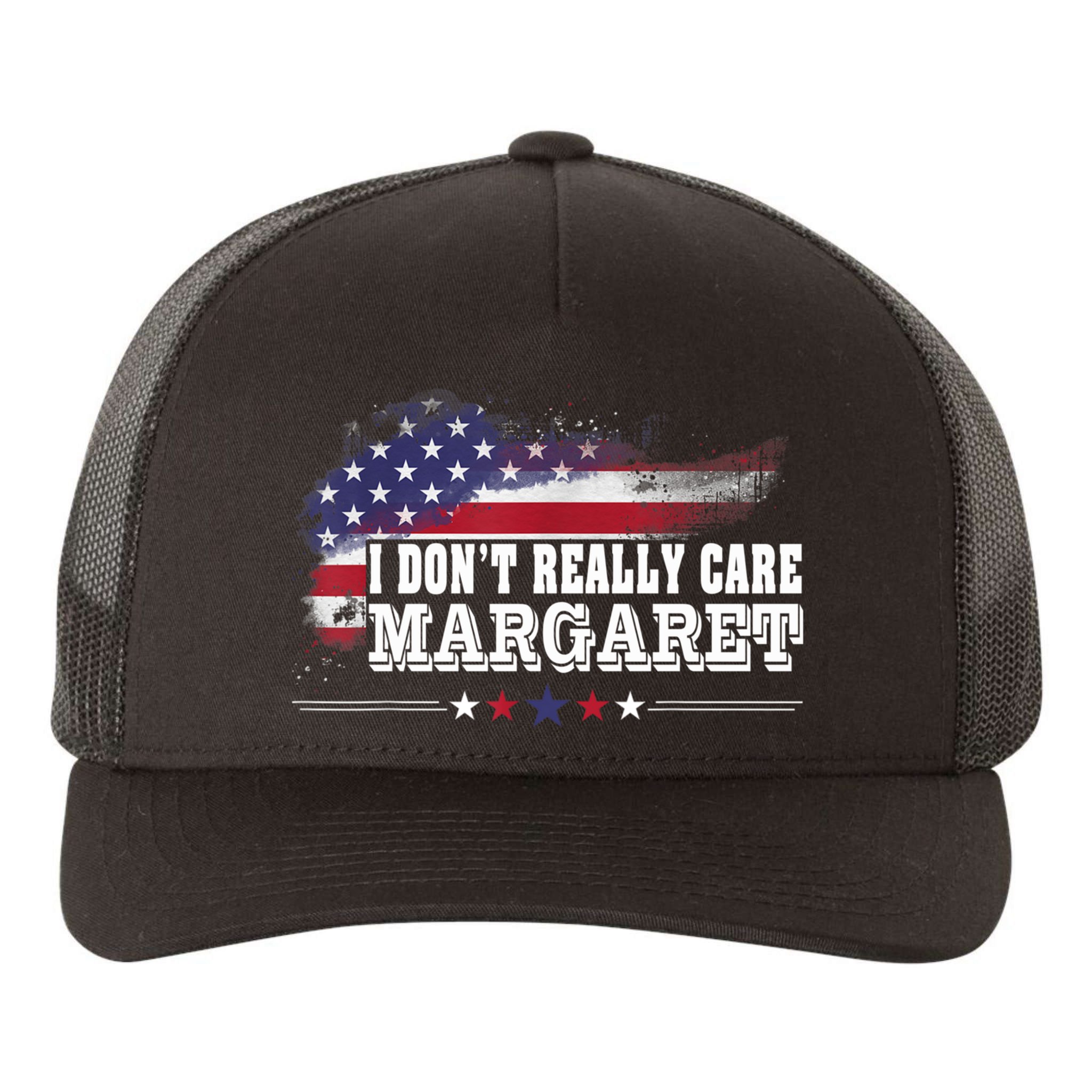 I DonT Really Care Margaret Funny Minimalist Long Sleeve Yupoong Adult 5-Panel Trucker Hat