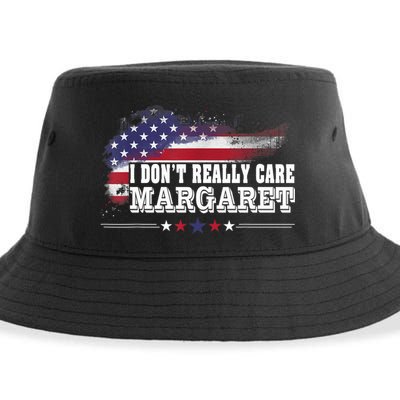 I DonT Really Care Margaret Funny Minimalist Long Sleeve Sustainable Bucket Hat