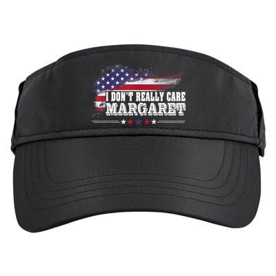 I DonT Really Care Margaret Funny Minimalist Long Sleeve Adult Drive Performance Visor