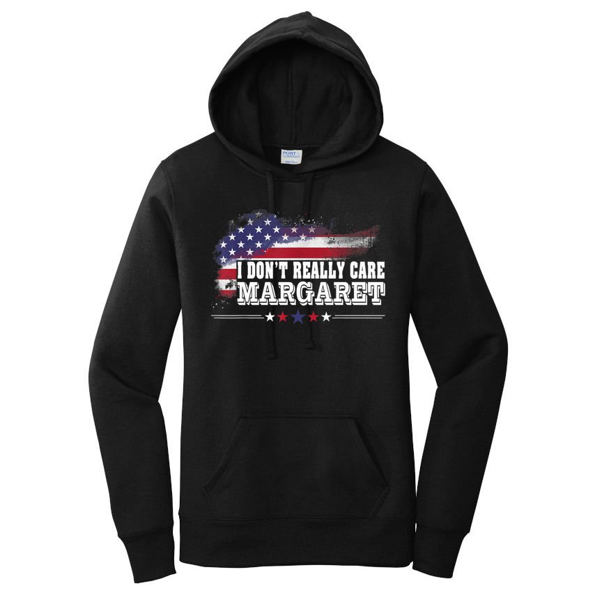 I DonT Really Care Margaret Funny Minimalist Long Sleeve Women's Pullover Hoodie