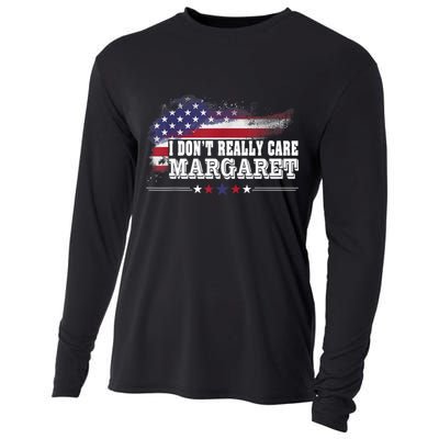 I DonT Really Care Margaret Funny Minimalist Long Sleeve Cooling Performance Long Sleeve Crew