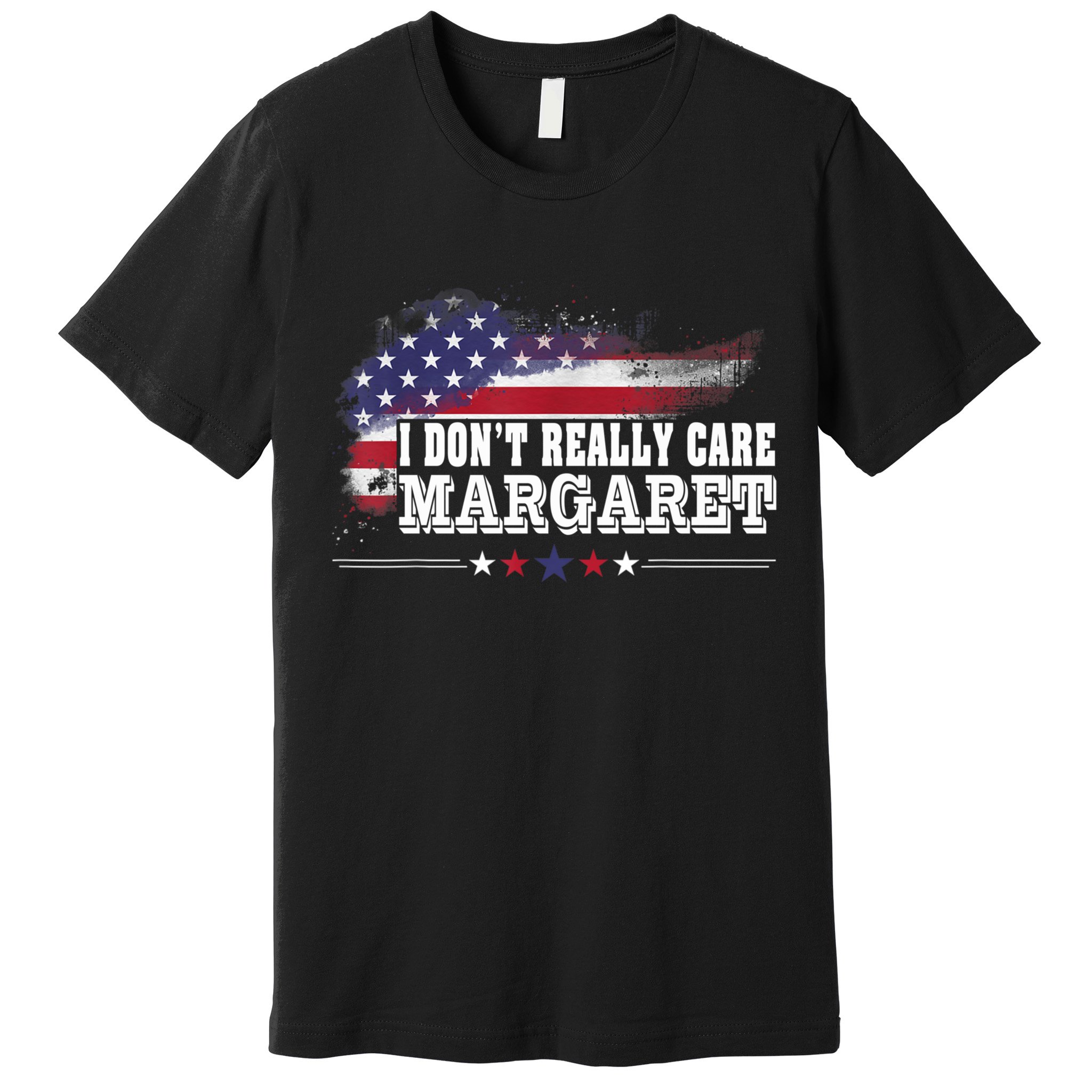 I DonT Really Care Margaret Funny Minimalist Long Sleeve Premium T-Shirt