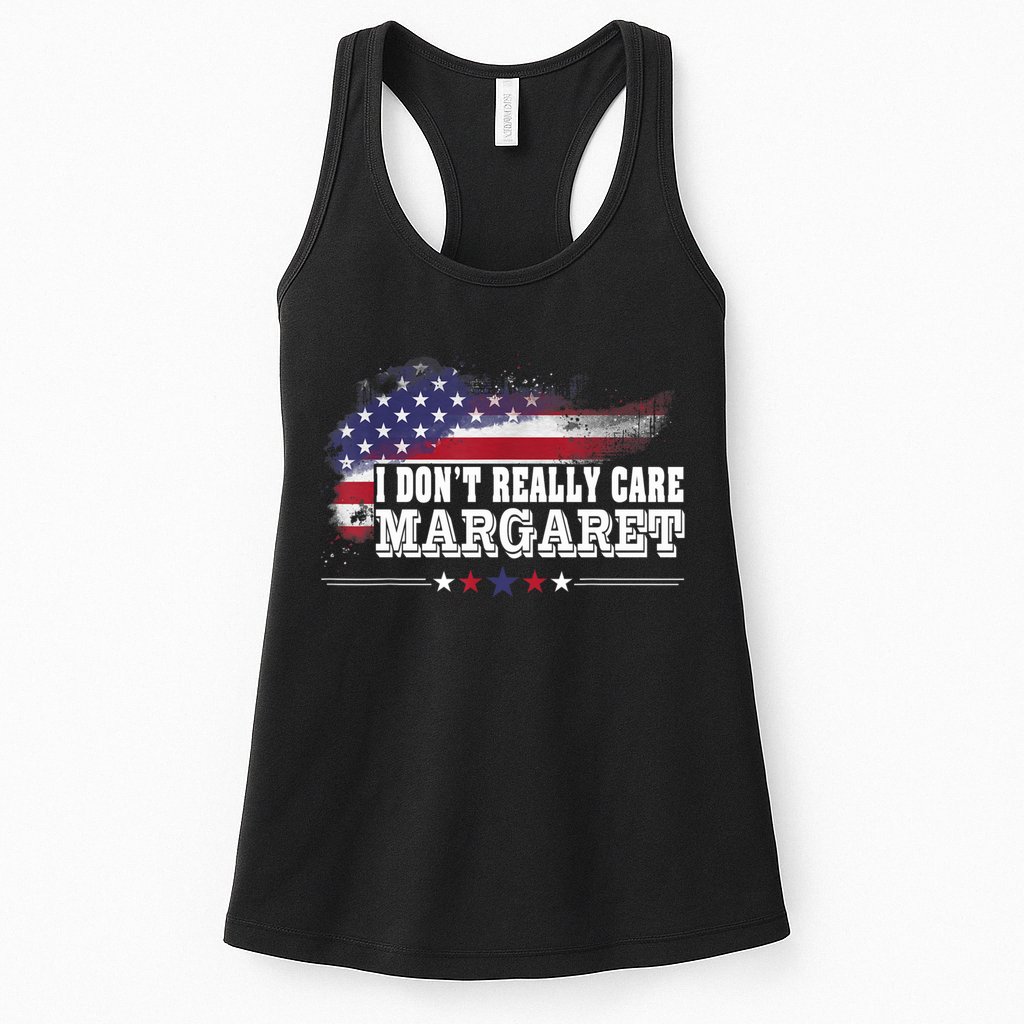 I DonT Really Care Margaret Funny Minimalist Long Sleeve Womens Tank Top
