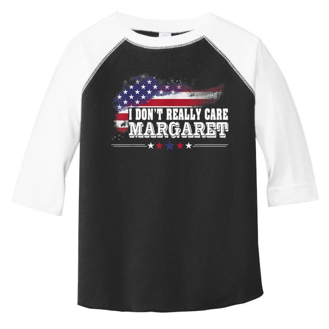 I DonT Really Care Margaret Funny Minimalist Long Sleeve Toddler Fine Jersey T-Shirt