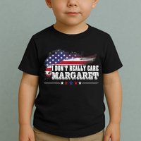 I DonT Really Care Margaret Funny Minimalist Long Sleeve Toddler T-Shirt