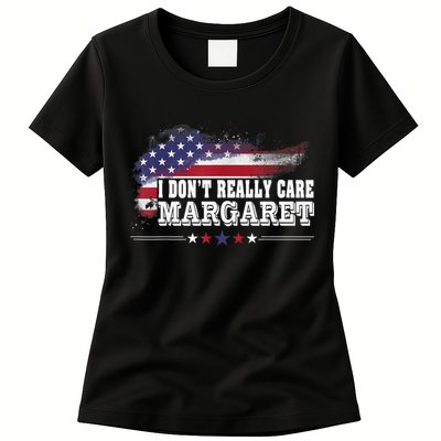 I DonT Really Care Margaret Funny Minimalist Long Sleeve Womens T-Shirt