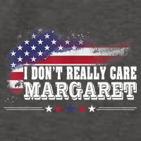 I DonT Really Care Margaret Funny Minimalist Long Sleeve Vector Backpack