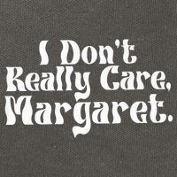 I DonT Really Care Margaret Minimalist Cotton Canvas Backpack