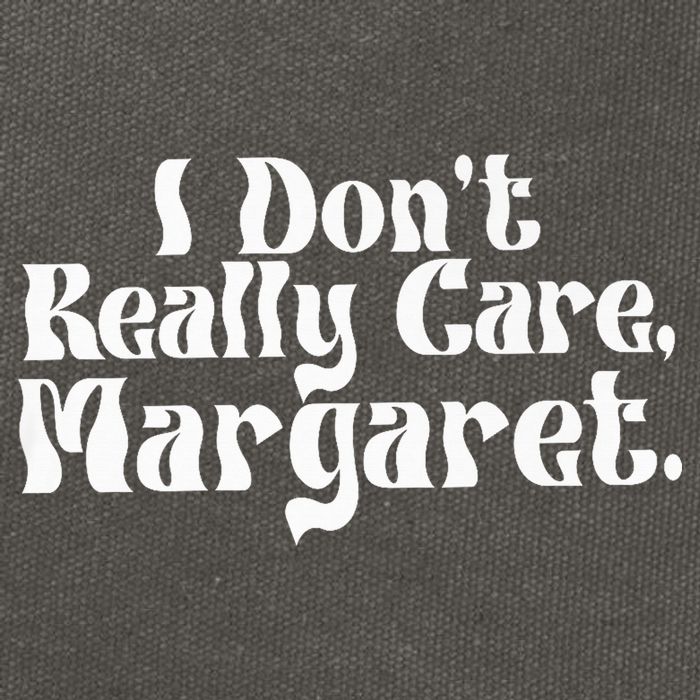 I DonT Really Care Margaret Minimalist Cotton Canvas Backpack