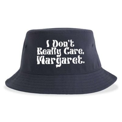 I DonT Really Care Margaret Minimalist Sustainable Bucket Hat