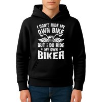 I Don't Ride My Own Bike But I Do Ride My Own Biker Funny Kids Hoodie