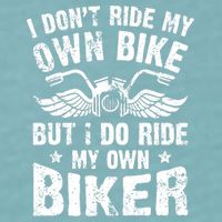 I Don't Ride My Own Bike But I Do Ride My Own Biker Funny Sueded Cloud Jersey T-Shirt