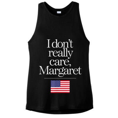 I DonT Really Care Margaret Minimalist Jd Vance Ladies PosiCharge Tri-Blend Wicking Tank