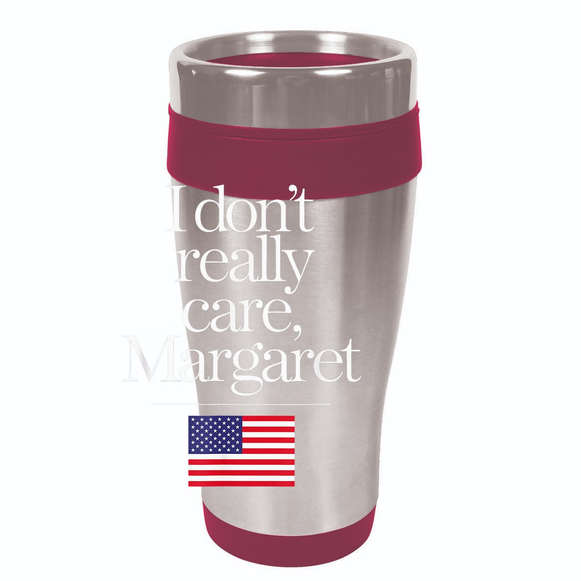 I DonT Really Care Margaret Minimalist Jd Vance 12oz Stainless Steel Coffee Mug