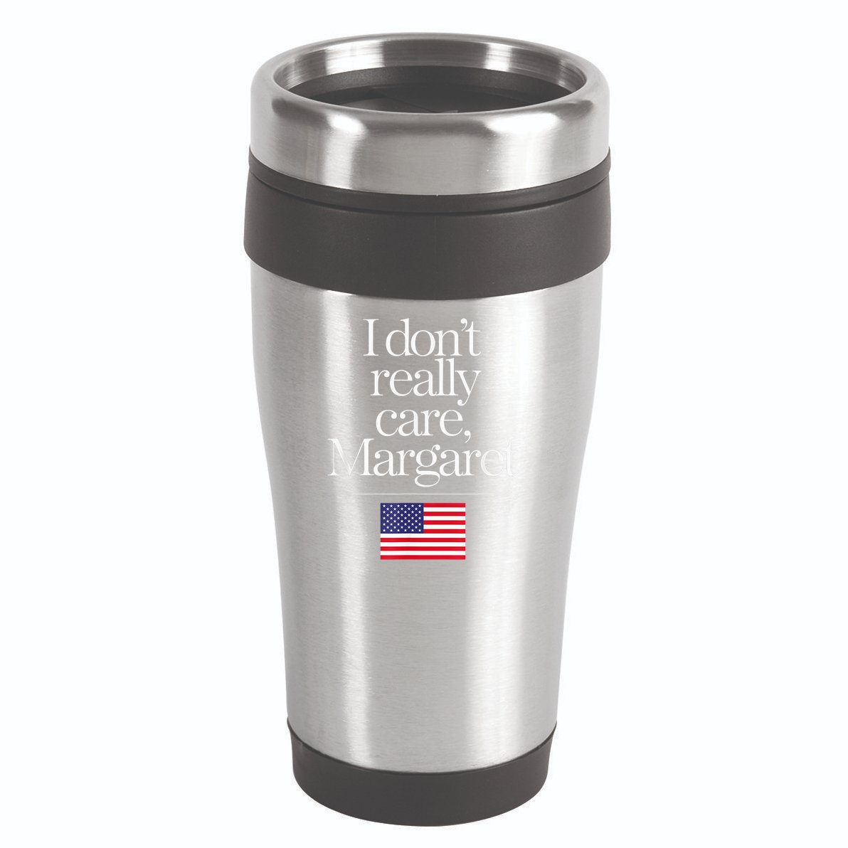 I DonT Really Care Margaret Minimalist Jd Vance 16oz Travel Tumbler