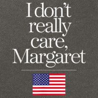 I DonT Really Care Margaret Minimalist Jd Vance Cotton Canvas Backpack
