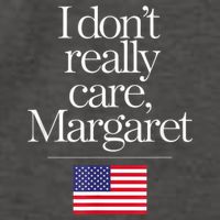 I DonT Really Care Margaret Minimalist Jd Vance Vector Backpack