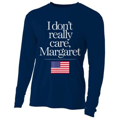 I DonT Really Care Margaret Minimalist Jd Vance Cooling Performance Long Sleeve Crew