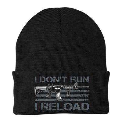 I Don't Run I Reload Funny Gun Owner Pro Guns (ON BACK) Beanie