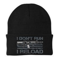 I Don't Run I Reload Funny Gun Owner Pro Guns (ON BACK) Beanie