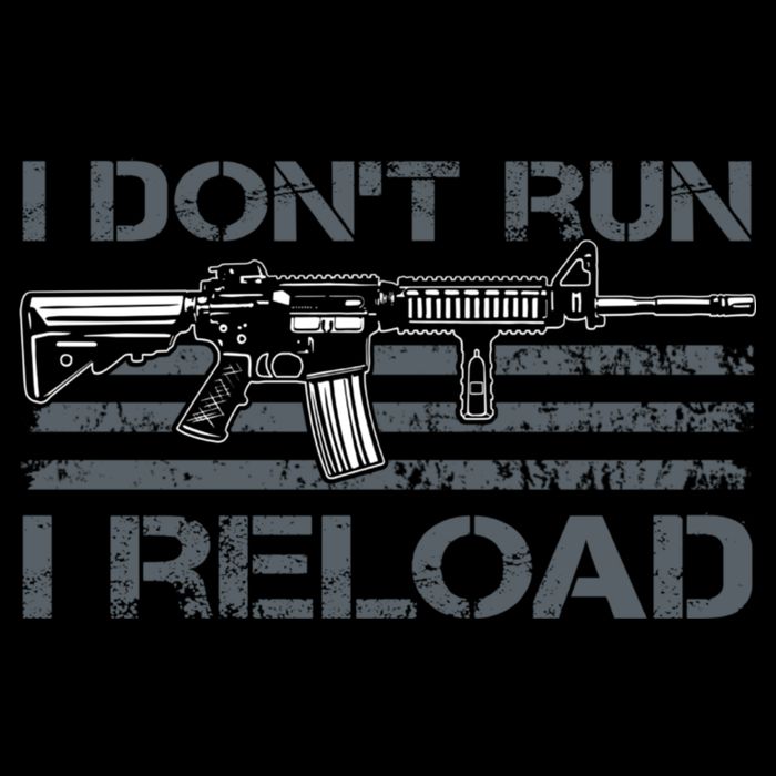 I Don't Run I Reload Funny Gun Owner Pro Guns (ON BACK) Wool Snapback Cap