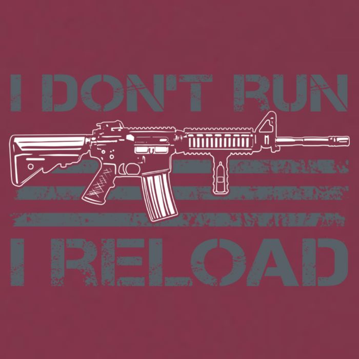I Don't Run I Reload Funny Gun Owner Pro Guns (ON BACK) 16oz Travel Tumbler