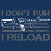 I Don't Run I Reload Funny Gun Owner Pro Guns (ON BACK) Infant Baby Jersey Bodysuit