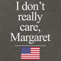 I Dont Really Care Margaret Minimalist Jd Vance Cotton Canvas Backpack