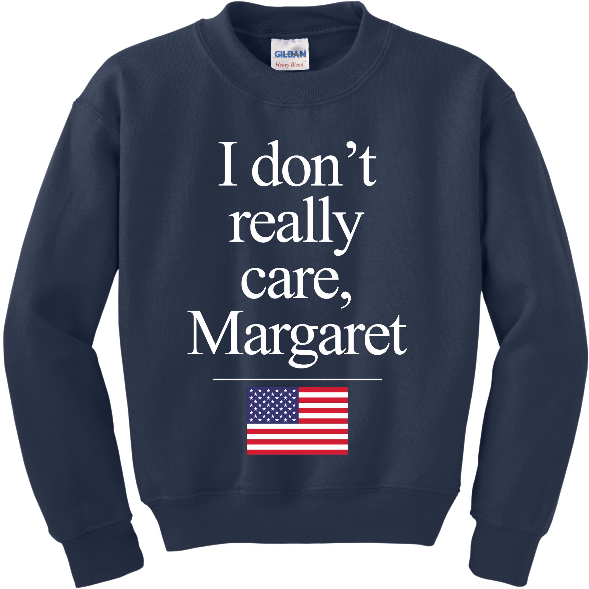 I Dont Really Care Margaret Minimalist Jd Vance Kids Sweatshirt