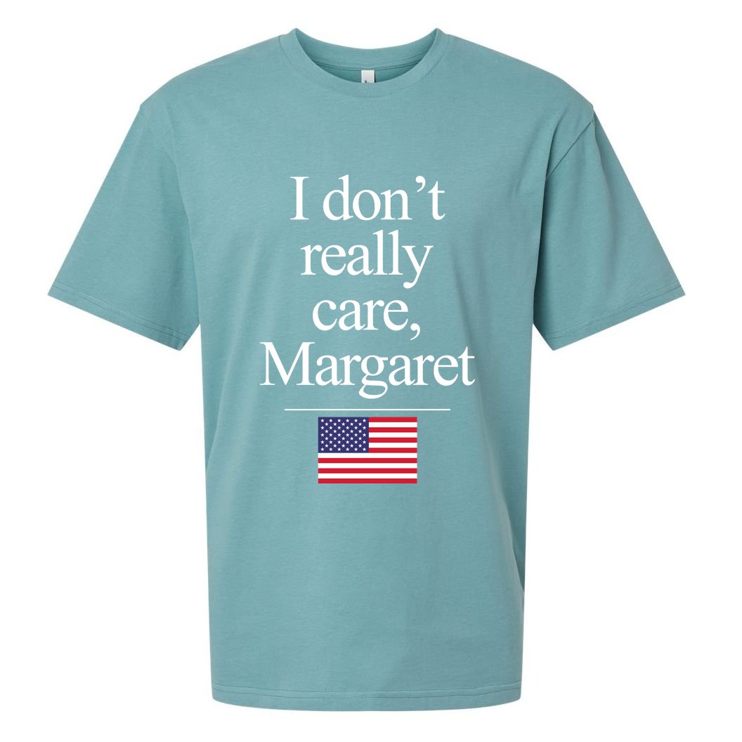 I Dont Really Care Margaret Minimalist Jd Vance Sueded Cloud Jersey T-Shirt