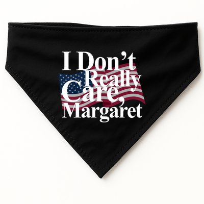 I DonT Really Care Margaret Funny Minimalist USA-Made Doggie Bandana
