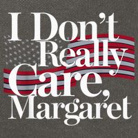 I DonT Really Care Margaret Minimalist Cotton Canvas Backpack