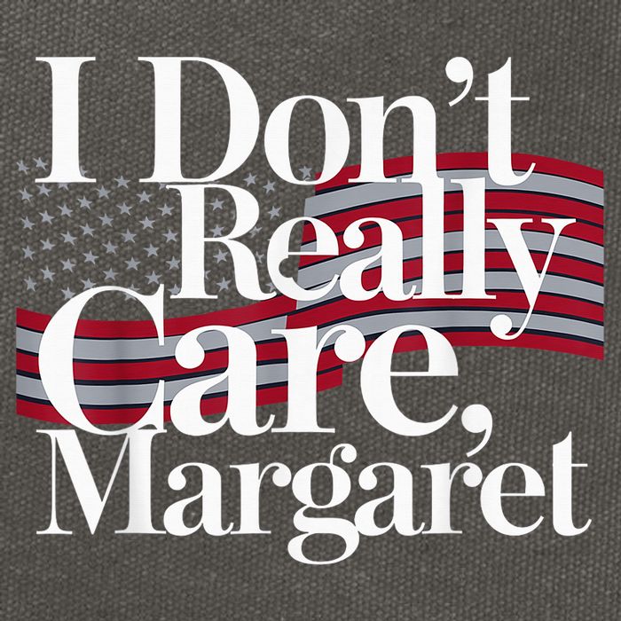 I DonT Really Care Margaret Minimalist Cotton Canvas Backpack