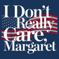 I DonT Really Care Margaret Minimalist Sustainable Bucket Hat