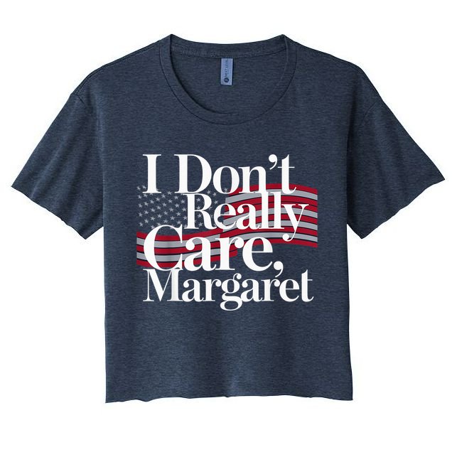 I DonT Really Care Margaret Minimalist Crop Top