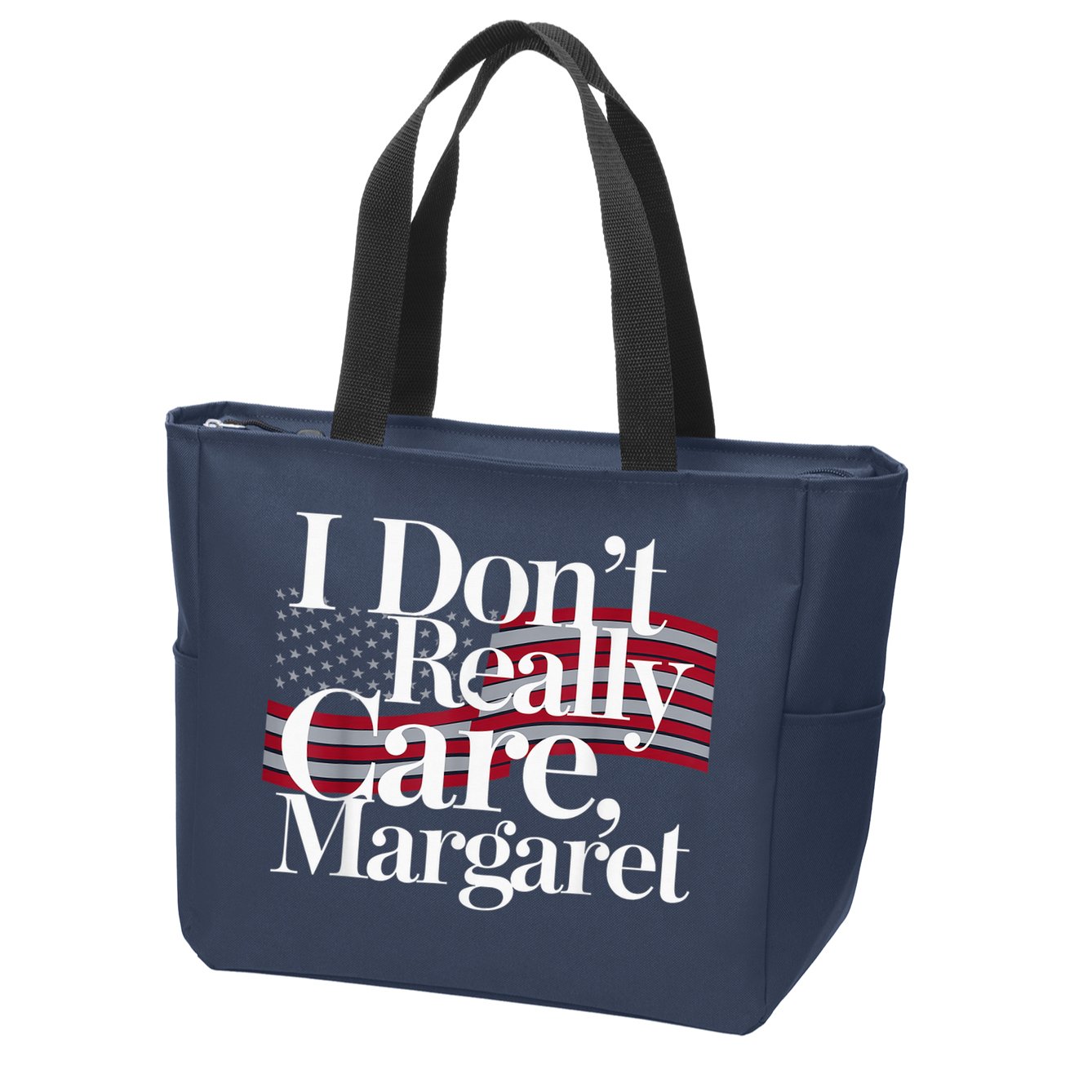 I DonT Really Care Margaret Minimalist Zip Tote Bag