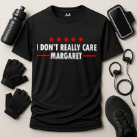 I Don’T Really Care Margaret Jd Vance Funny Minimalist Cooling Performance Crew T-Shirt
