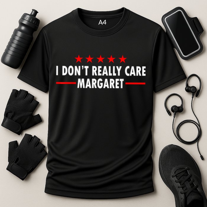 I Don’T Really Care Margaret Jd Vance Funny Minimalist Cooling Performance Crew T-Shirt