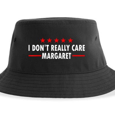 I Don’T Really Care Margaret Jd Vance Funny Minimalist Sustainable Bucket Hat