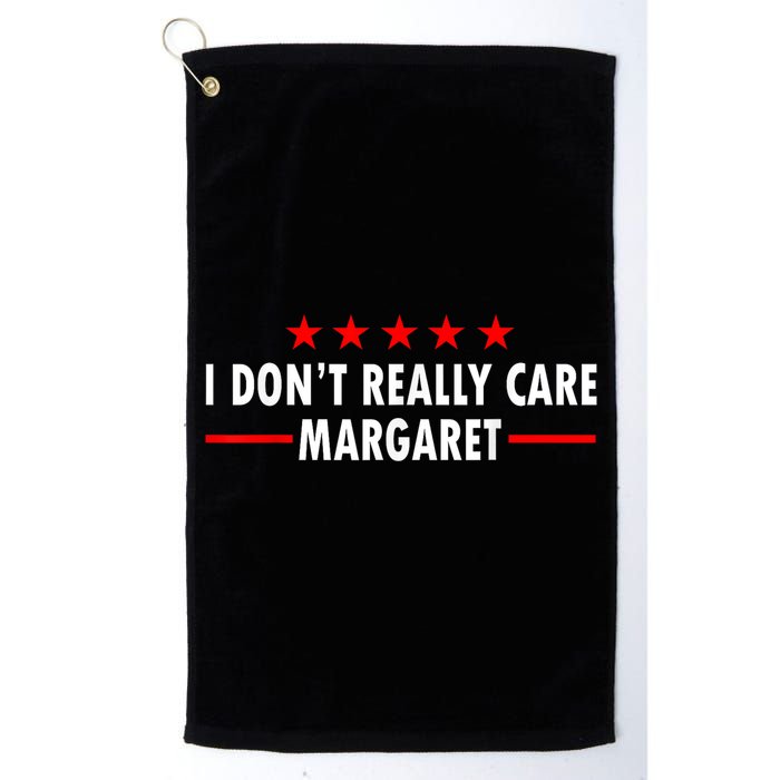 I Don’T Really Care Margaret Jd Vance Funny Minimalist Golf Towel