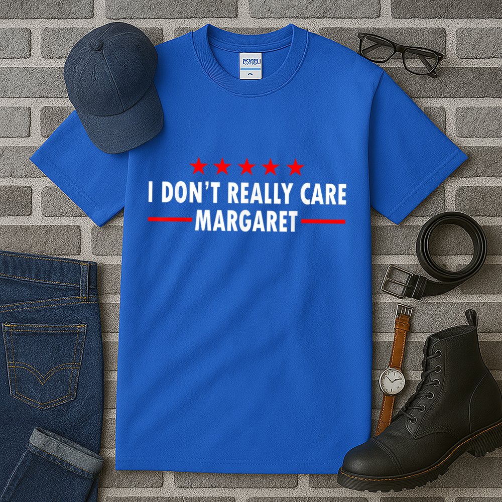I Don’T Really Care Margaret Jd Vance Funny Minimalist Tall T-Shirt