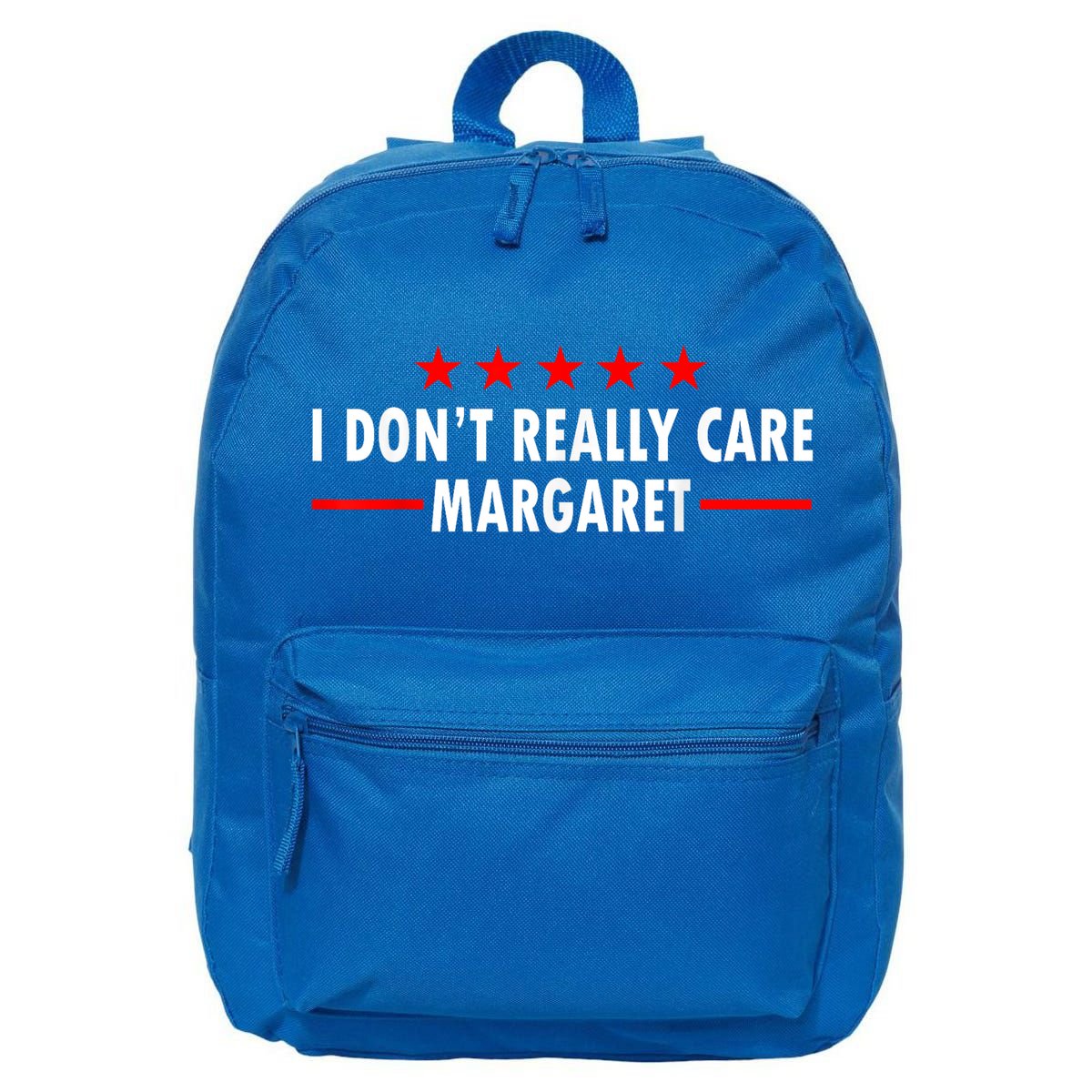 I Don’T Really Care Margaret Jd Vance Funny Minimalist 16 in Basic Backpack