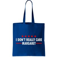I Don’T Really Care Margaret Jd Vance Funny Minimalist Bag