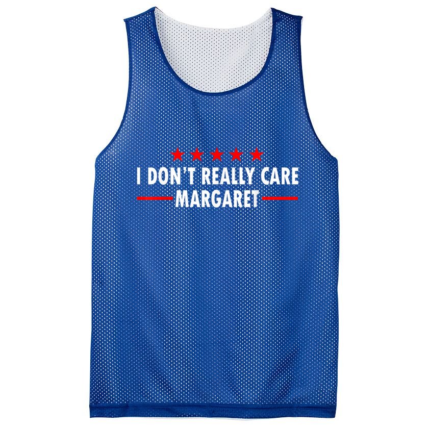 I Don’T Really Care Margaret Jd Vance Funny Minimalist Mesh Reversible Basketball Jersey Tank
