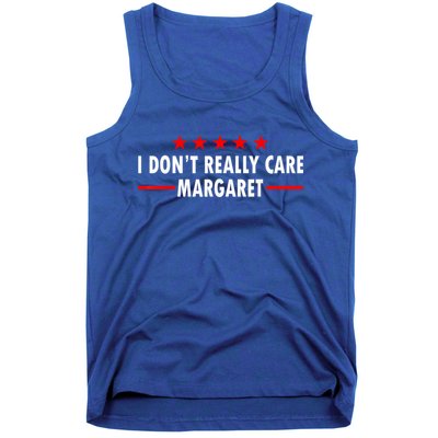 I Don’T Really Care Margaret Jd Vance Funny Minimalist Tank Top