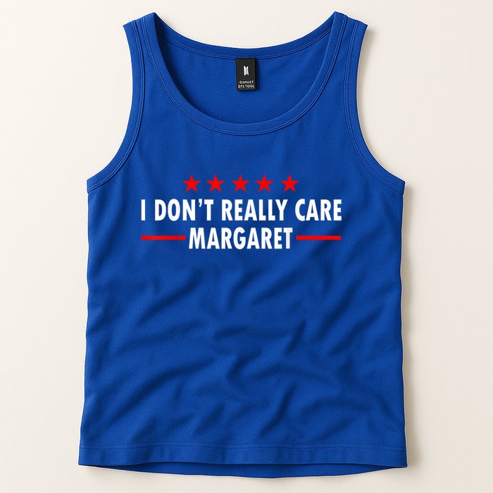 I Don’T Really Care Margaret Jd Vance Funny Minimalist Tank Top