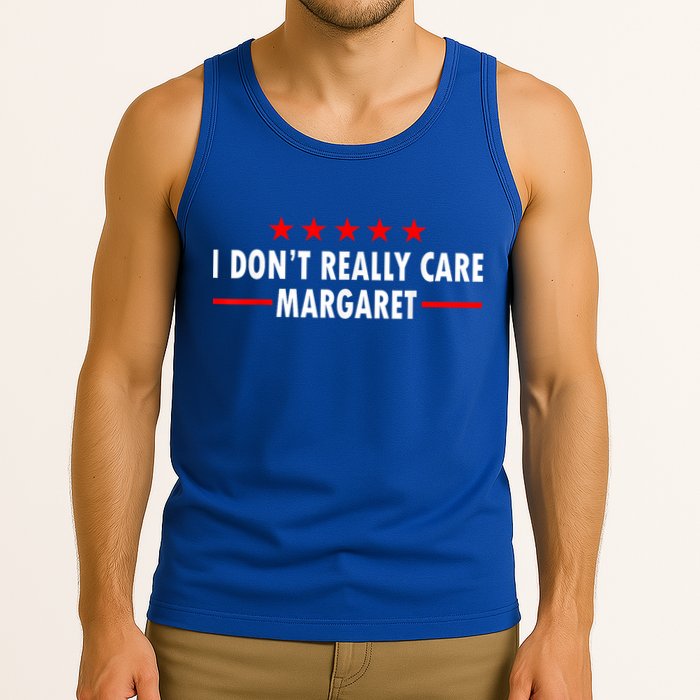 I Don’T Really Care Margaret Jd Vance Funny Minimalist Tank Top