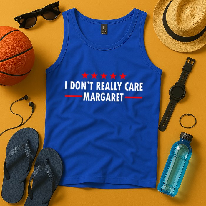 I Don’T Really Care Margaret Jd Vance Funny Minimalist Tank Top