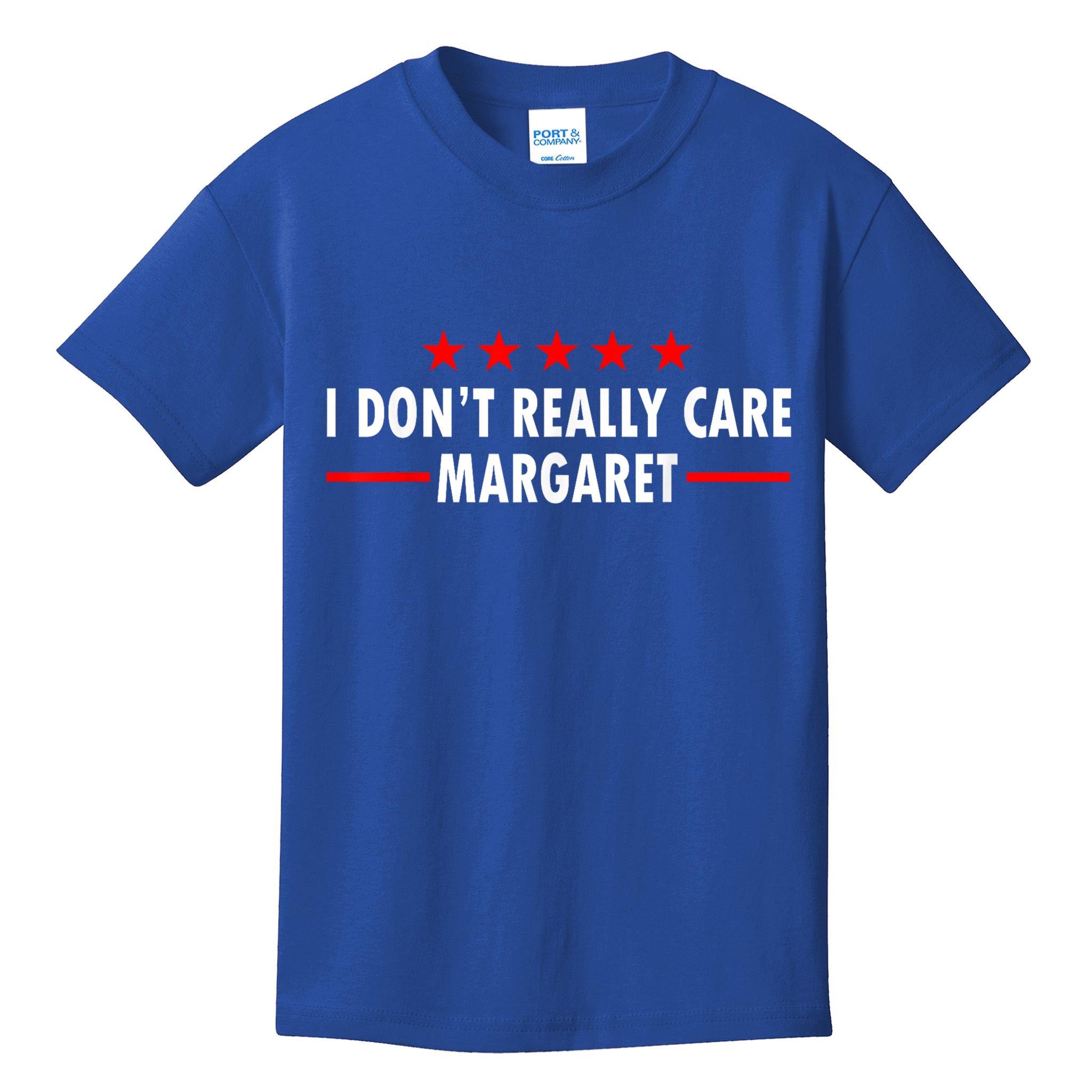 I Don’T Really Care Margaret Jd Vance Funny Minimalist Kids T-Shirt