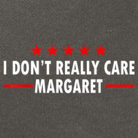 I Don’T Really Care Margaret Jd Vance Funny Minimalist Cotton Canvas Backpack